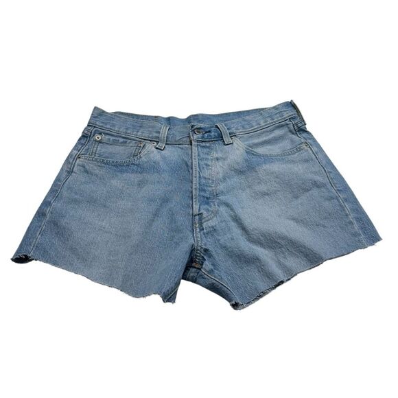 Levi’s 501 Cut Offs Shorts Light Wash Sz 31 - Picture 13 of 13